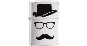 28648 Moustache&Hat - Зажигалка ZIPPO